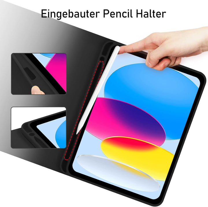 Tastatur Hülle für iPad A16 11/10 Generation (2025/2022, 11/10.9 Zoll)- 7 Farben Beleuchtete Magneti
