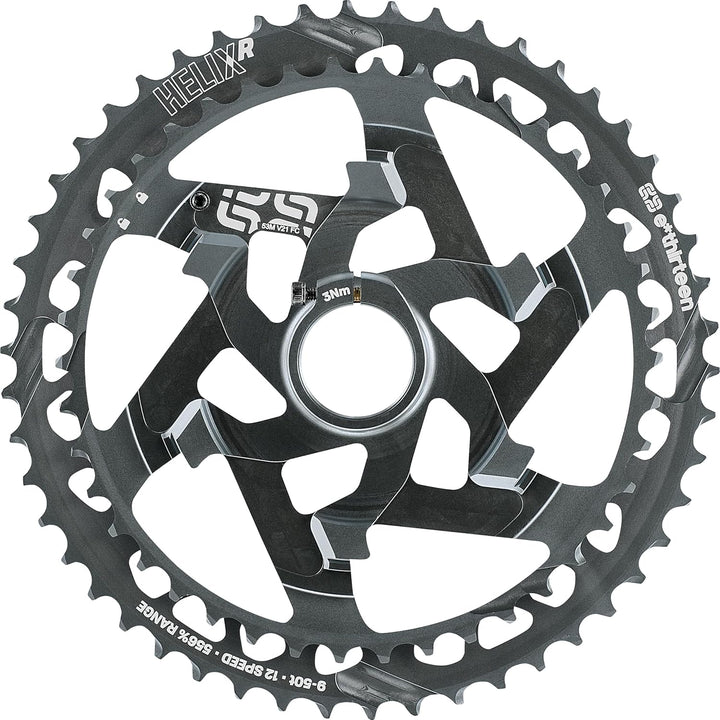 Helix Race Kassette – 9–50 Zähne – 12 V – Nickelgrau