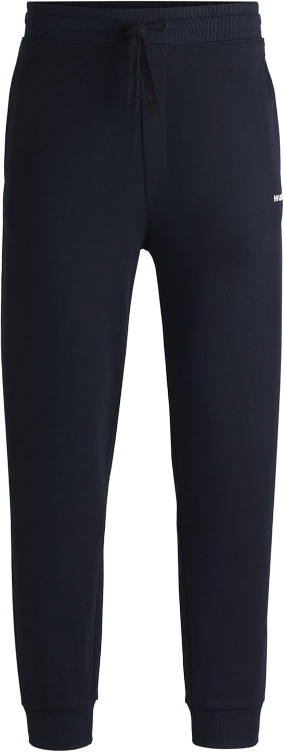 HUGO Herren Dayote232 Jogginghose aus Baumwoll-Terry mit Logo-Print L Dark Blue405, L Dark Blue405