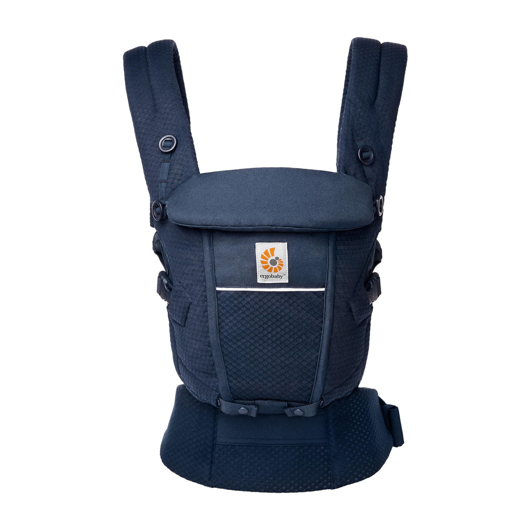Ergobaby Adapt Babytrage für Neugeborene ab Geburt, 3-Positionen SoftFlex Mesh Ergonomische Babybauc