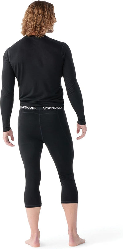 SmartWool Men's Classic All-Season Merino Base Layer 3/4 Bottom XL Schwarz, XL Schwarz