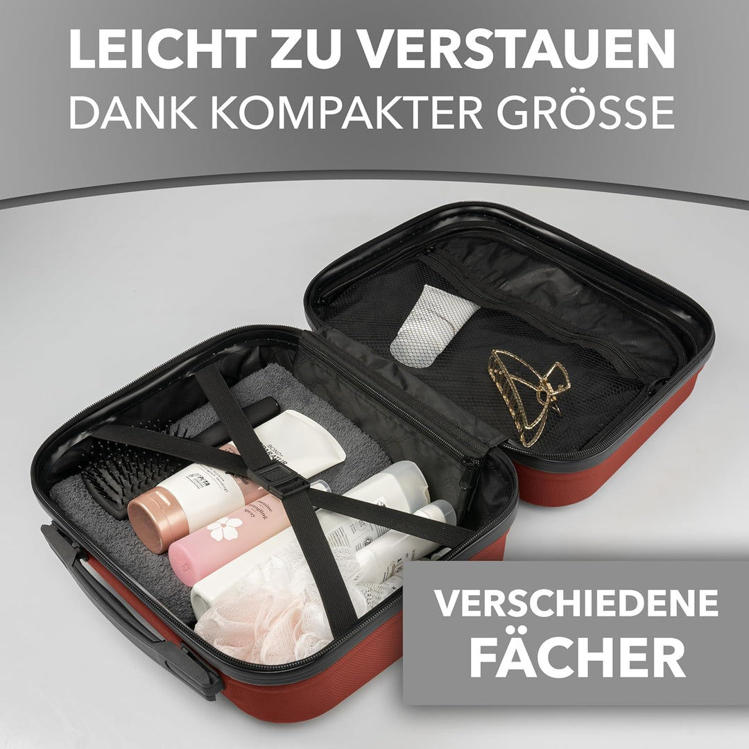 Xonic® Design Kosmetikkoffer aus ABS Hartschale – Robustes Beautycase als Handgepäck - Kosmetiktasch
