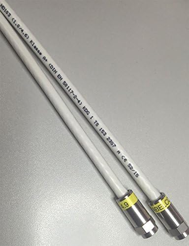 kab24® HQ Antennenkabel Schirmung > 115 dB EN 60966-2-6 Klasse A+ mit beidseitigen Kompressionssteck