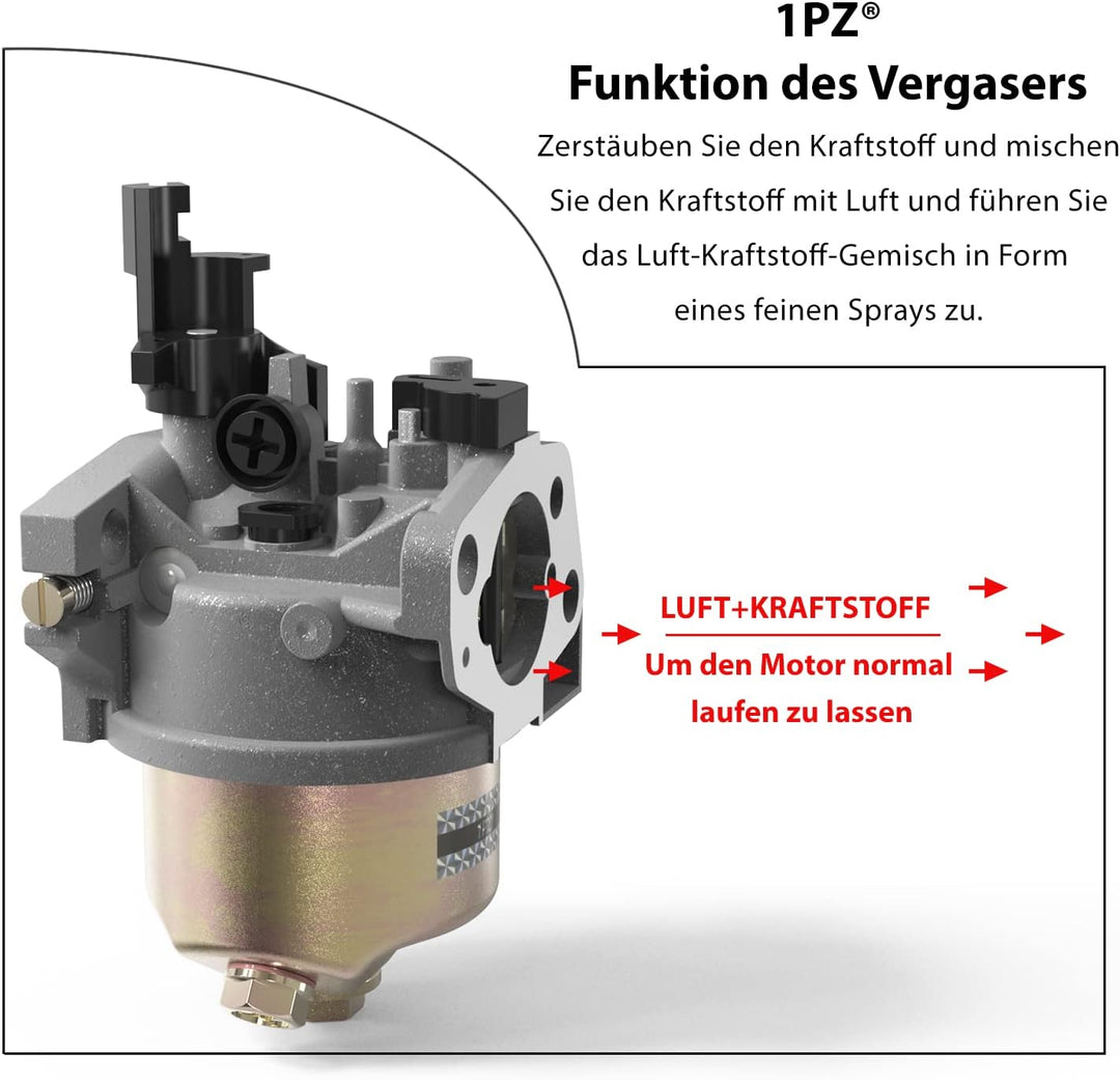 1PZ 5HX-7MZ Generator Vergaser Kit Ersatz für GX160 GX200 168F 2KW-3KW Motorgenerator Rasenmäher Str