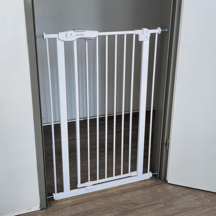 Absperrgitter Treppenschutzgitter weiss für 105-135cm Durchgang 110cm Hoch