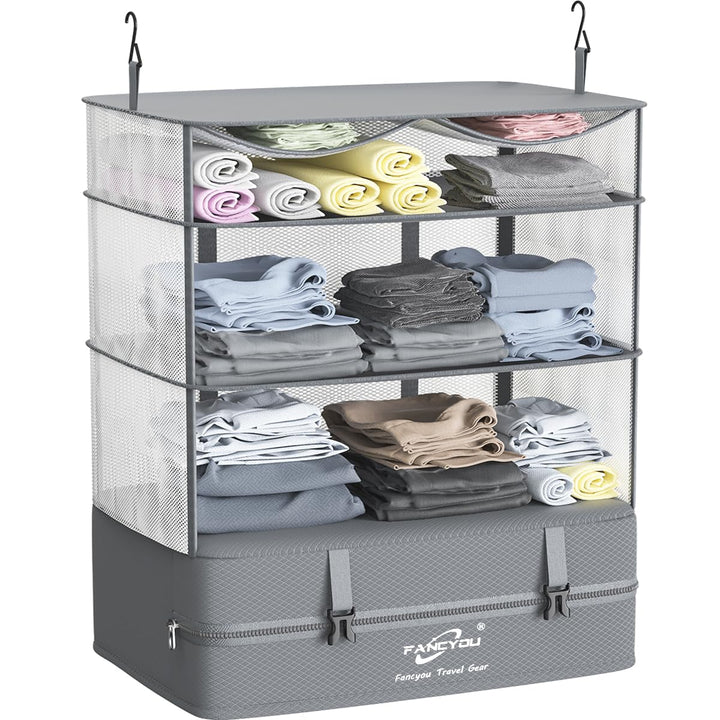 Koffer Organizer Hängende Verpackung Würfel Tragbare Schrank Regale Kompressive Reisegepäck Essentia