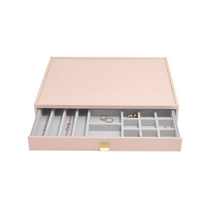 Stackers Blush Supersize All In One Jewellery Drawer Layer Blush Pink, Blush Pink