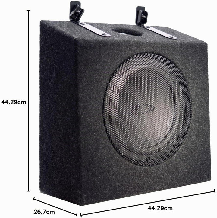 Alpine SWC-D84T6 Subwoofer Gehäuse kompatibel mit VW T6 &amp; T6.1 California, 20cm Tieftöner mit 300W