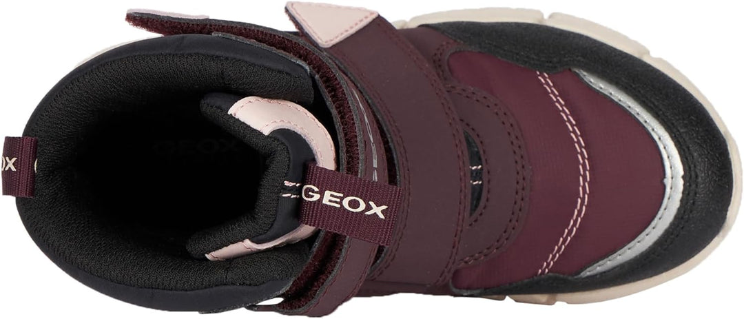 Geox Mädchen J Flexyper Girl B Ab Stiefeletten 28 EU Dk Burgundy, 28 EU Dk Burgundy