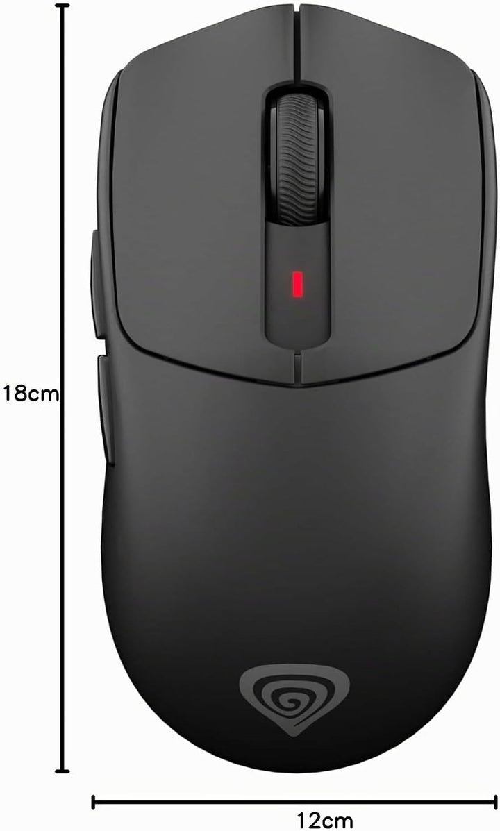 Genesis Zircon 500 G2 Wireless Gaming Maus kabellos Schwarz, 10000 DPI Gaming Mouse, PMW3325 Sensor,