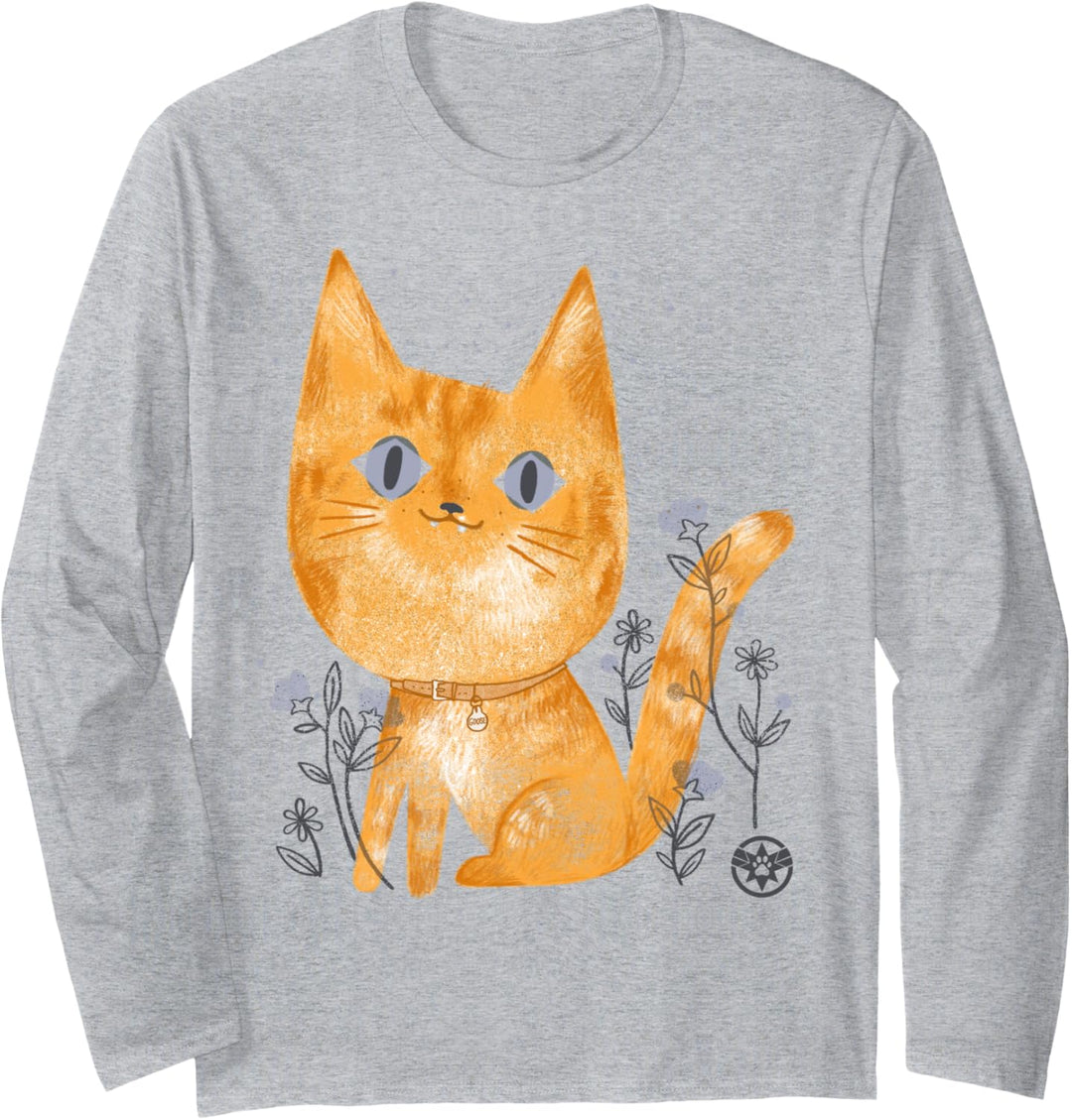Captain Marvel Goose The Cat Doodle Langarmshirt