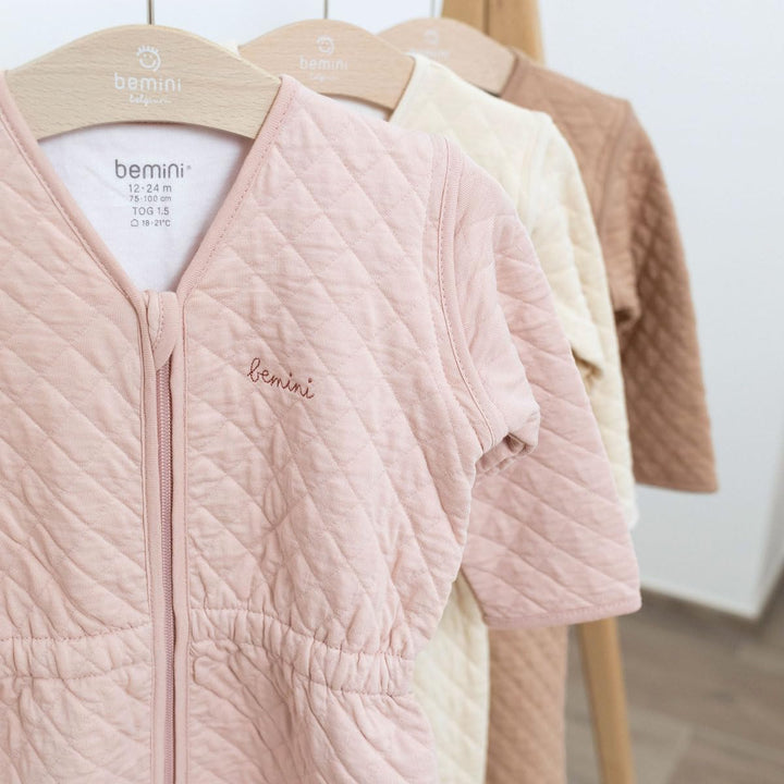 BEMINI Schlafsack 12-24 Monate Pady quilted jersey tog 1.5 Blush, Blush