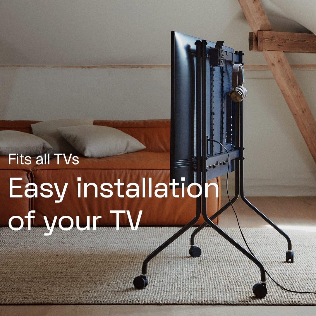 Pedestal Moon Rollin’ TV Ständer Rollbar für Bildschirm 40 bis 70 Zoll | Mobiler Fernsehständer mit