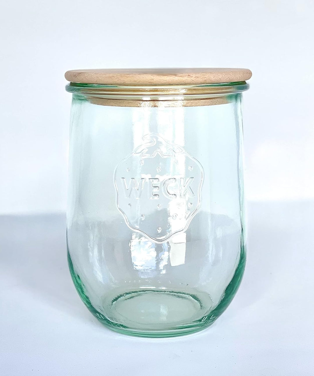 WECK - 745 Tulpenglas 1 Liter - Sauerteiggläser - Grosses Glasglas für Sauerteig - Tulpenglas mit br