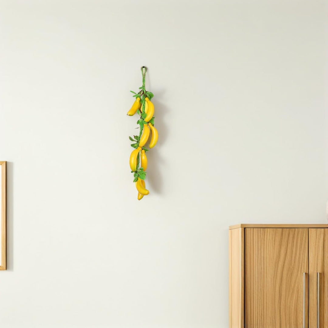 4 Stück Künstliche Bananen Hängespiesse - Simulierte Obstdekoration Für Fotografie Und Partys - Real