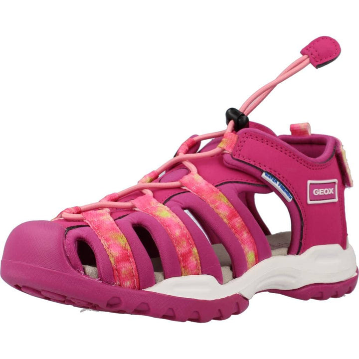 Geox Mädchen J Borealis Girl Sandal, 27 EU Cyclamen