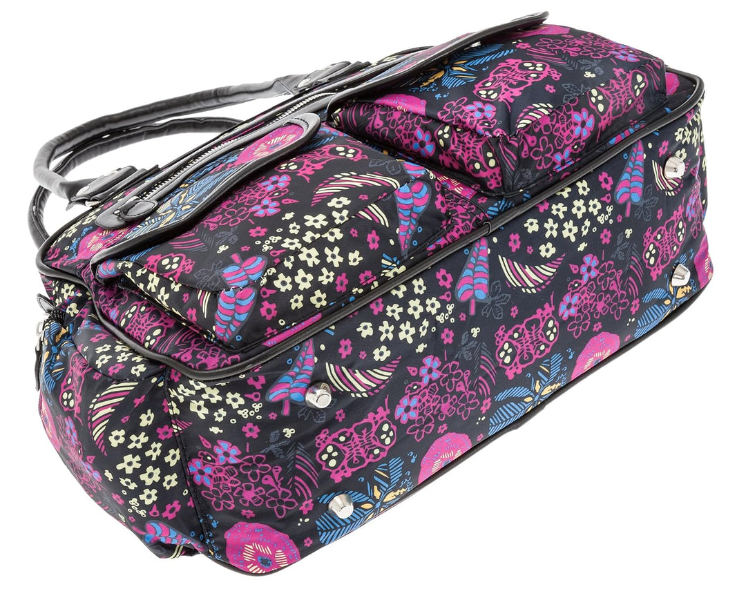 6 TEILE Set: ALESSANDRO Wickeltasche FLEUR Babywickeltasche + Wickelmatte + Windeltasche + Wäschesac