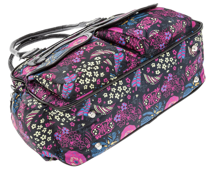 6 TEILE Set: ALESSANDRO Wickeltasche FLEUR Babywickeltasche + Wickelmatte + Windeltasche + Wäschesac
