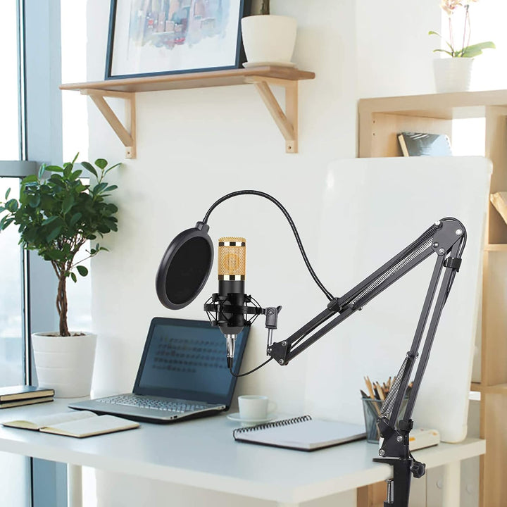 Ejoyous Mikrofon mit Arm, Gaming Mikrofon PC mit Lautsprecher Microphone Streaming Mikrofon mit Anti