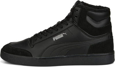 PUMA Unisex Shuffle Mid Fur Sneaker 37 EU Schwarz Puma Black Puma Black Steel Gray, 37 EU Schwarz Pu