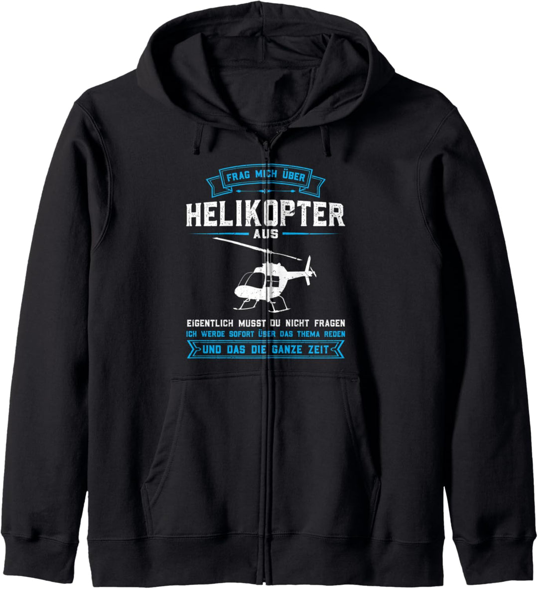 Helikopter Flugzeug Helicopter Kapuzenjacke