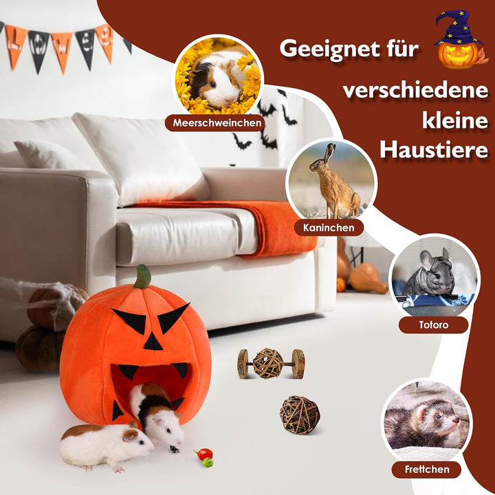 Meerschweinchen Haus, Halloween Stil Meerschweinchen Bett, Kaninchenbett, Kaninchen Haus, ideales Zu