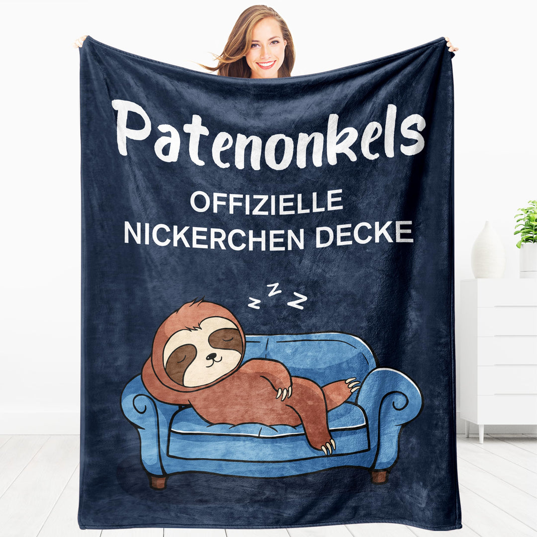 Patenonkel Geschenk - Kuscheldecke, Patenonkel Geschenke Geburtstag, Geburtstagsgeschenk, Patenonkel