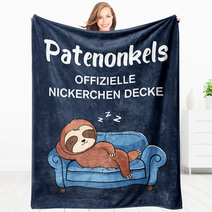 Patenonkel Geschenk - Kuscheldecke, Patenonkel Geschenke Geburtstag, Geburtstagsgeschenk, Patenonkel