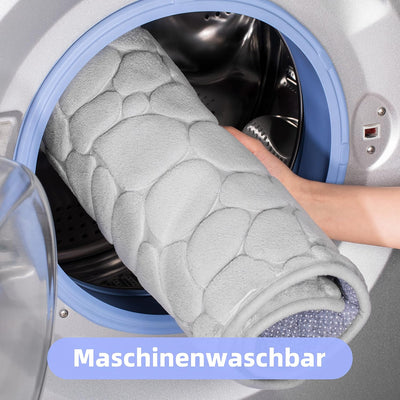 chakme Badematte Memoryschaum Badteppich Saugfähige Badvorleger Badezimmerteppich Duschmatte Deko Fu