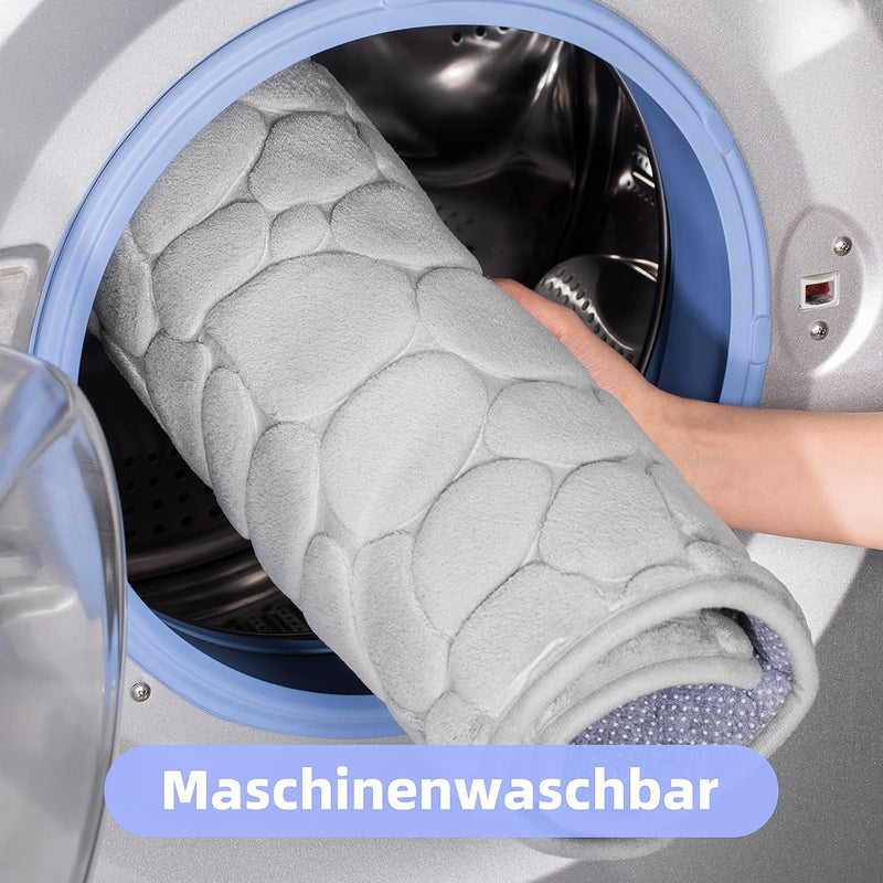 chakme Badematte Memoryschaum Badteppich Saugfähige Badvorleger Badezimmerteppich Duschmatte Deko Fu