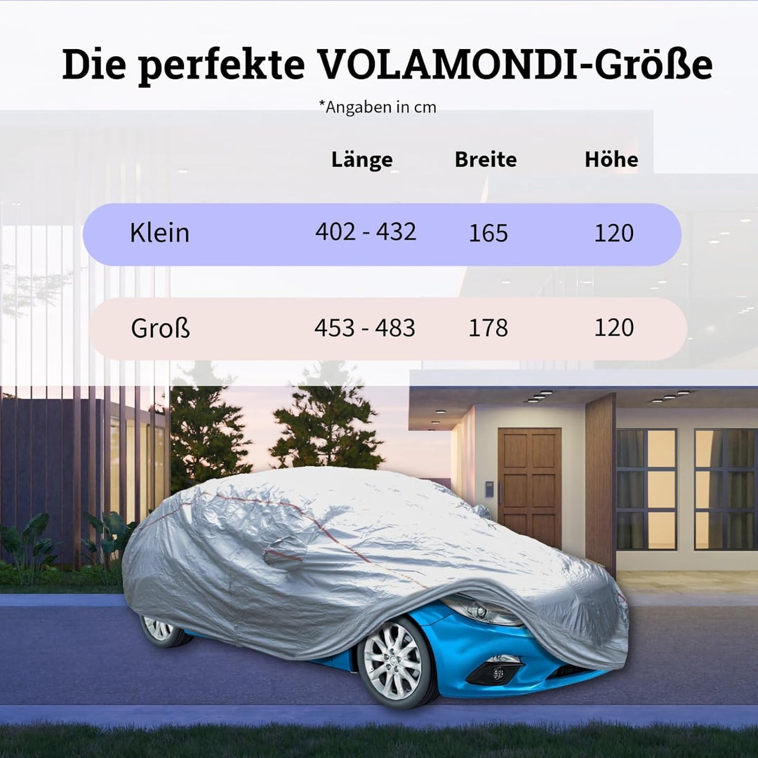 Autoabdeckung (483x178x120) wasserdichte Auto Abdeckplane aus besonders strapazierfähigem Material |
