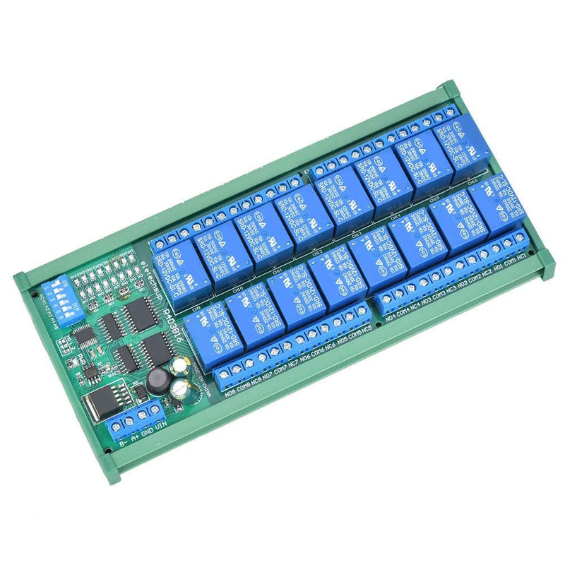 16-Kanal-Stromversorgung für RS485-Relais für Modbus(R4D3B16-R with DIN rail box)