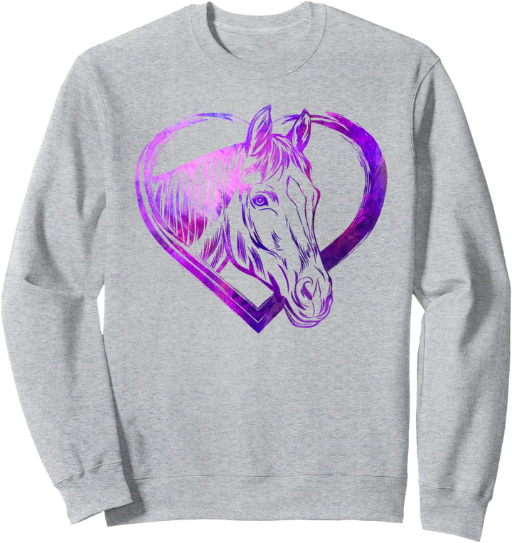PFERDE Mädchen Damen | Reiterin Reiten PFERDE Sweatshirt