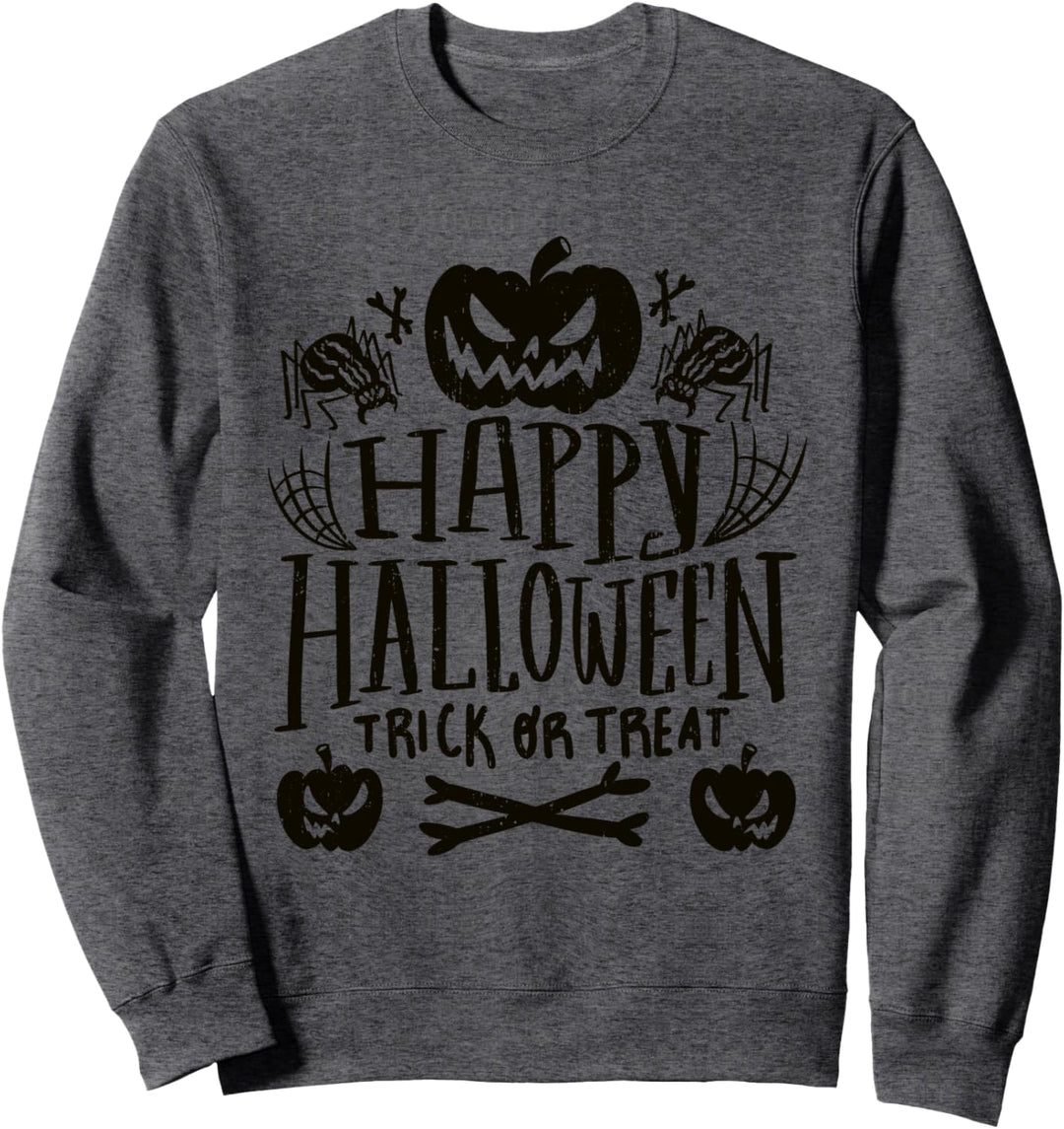 Happy Halloween l Süsses oder Saures Orange Kürbis Halloween Sweatshirt