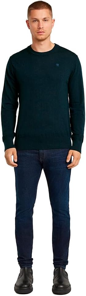 G-STAR Herren Premium Core Knitted Sweater XS Blau (Salute D25174-d847-c742), XS Blau (Salute D25174