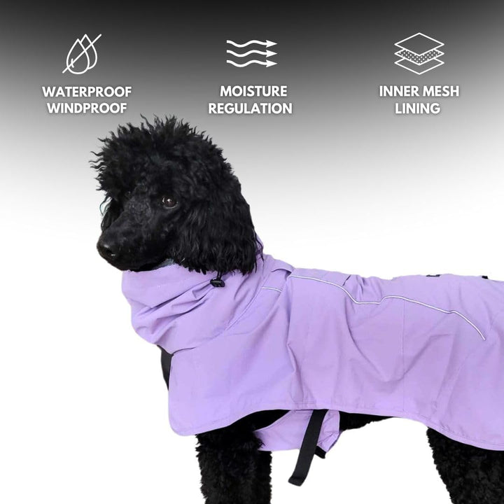 Spark Paws Hunderegenmantel, wasserdichte, Winddichte Regenjacke, für kleine, mittelgrosse, grosse u