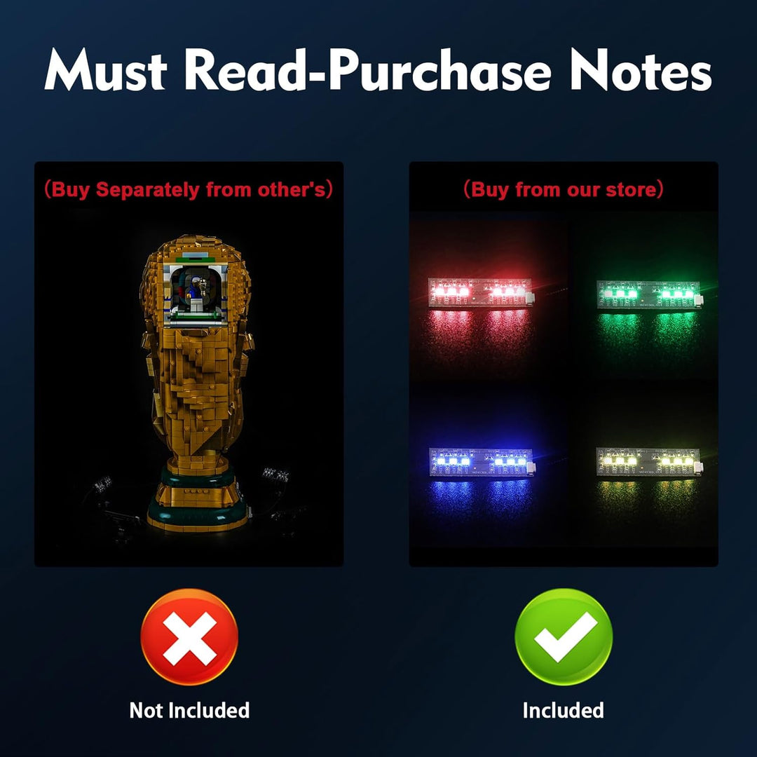 Led Licht Set Kompatibel mit Lego 43020 FIFA World Cup Official Trophy (Kein Modell), Dekorationsbel