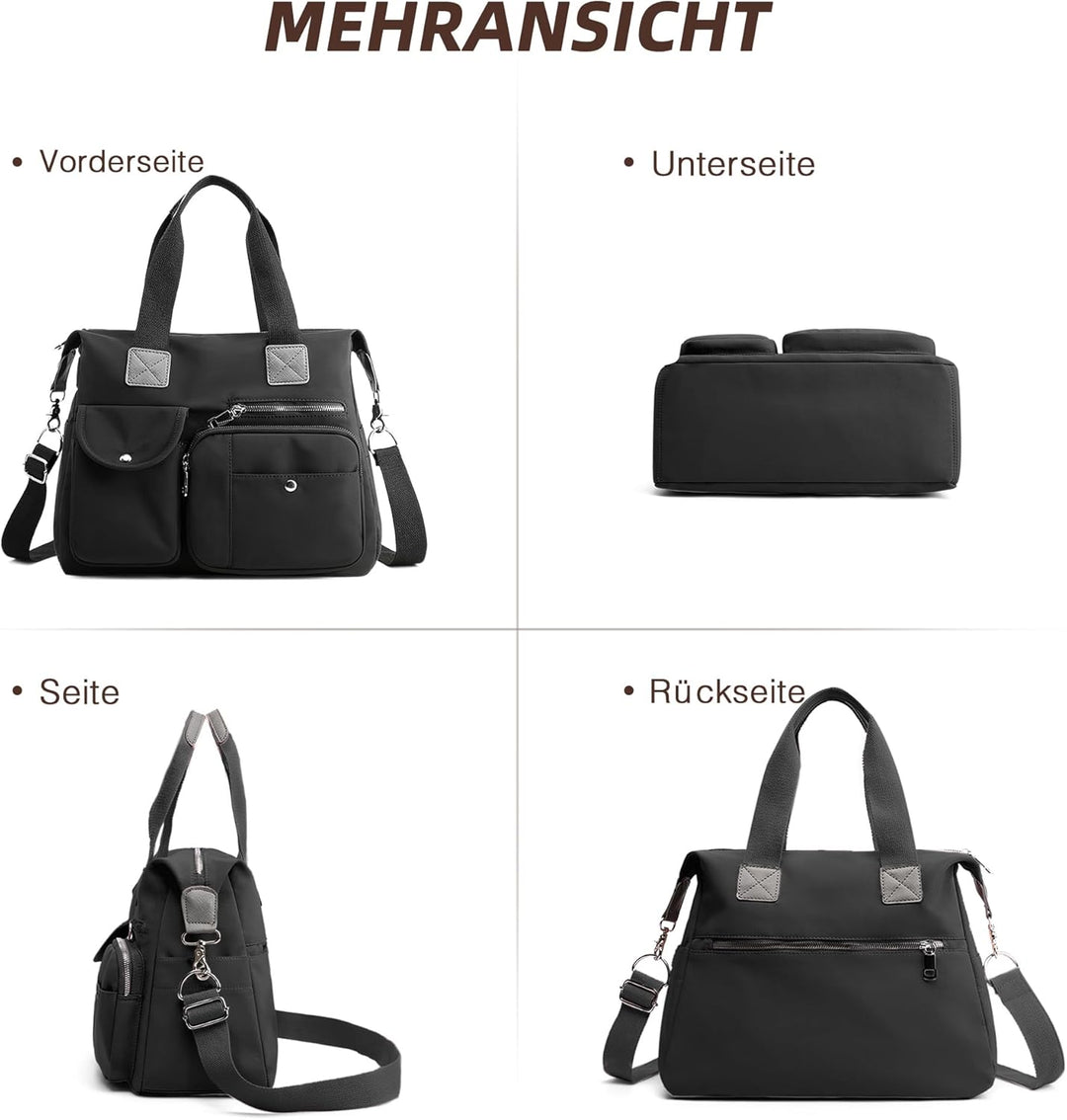 DIRRONA Elegant Damen Umhängetasche Gross Kapazität Handtasche Casual Reise Schultertasche Multi Tas