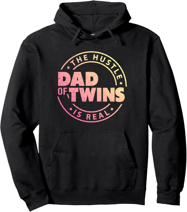 Dad of Twins Papa Von Zwillingen Papa Werden Lustig Pullover Hoodie