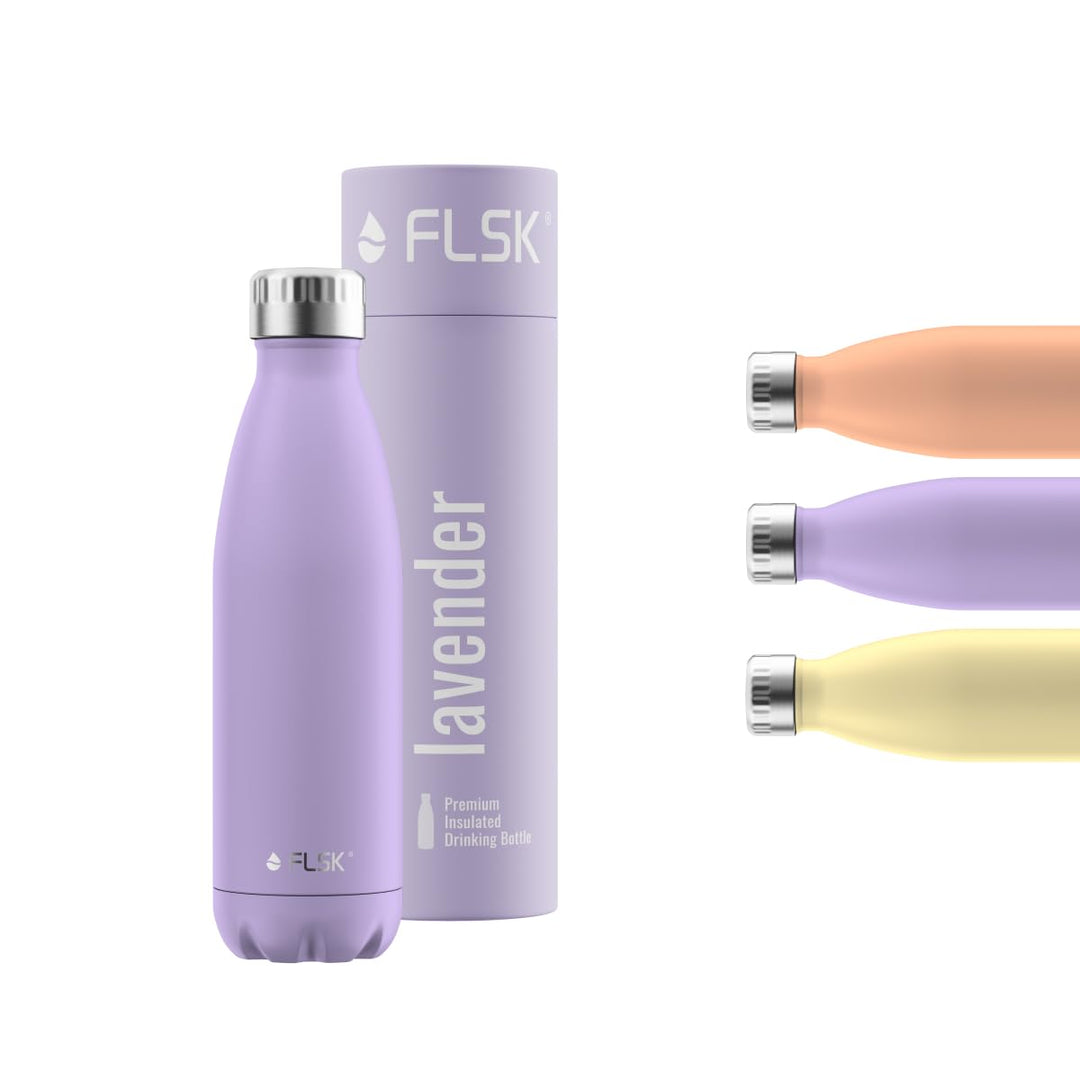 FLSK Trinkflasche – Premium Edelstahl Thermosflasche – 100% auslaufsicher &amp; kohlensäuregeeignet – hä