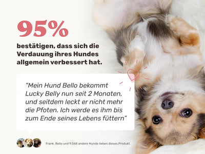 mammaly Lucky Belly für Hunde Verdauungssnacks mit Probiotika Hund, Heilmoor, Hund Darmflora aufbaue
