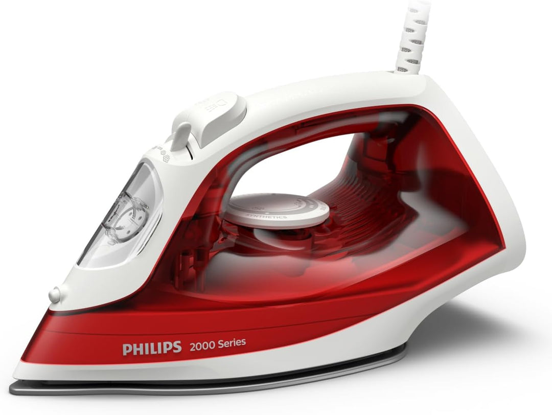 Philips - DST2010/40 Bügeleisen Serie 2000 - Dampfstrom 25 g/min - 2000 W - Rot