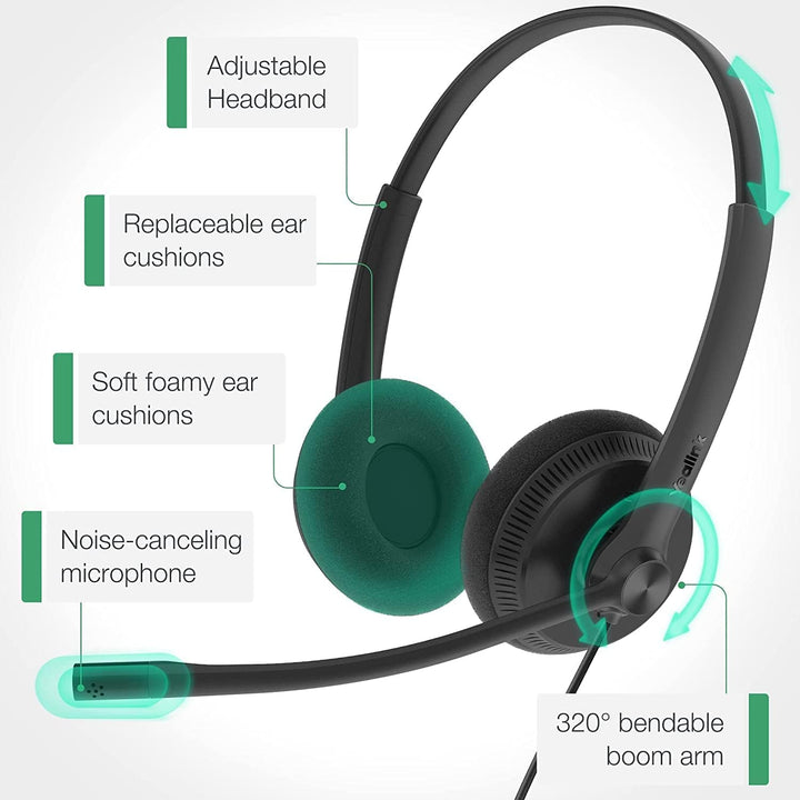 Yealink USB Headset UH34 Lite Dual Teams, UH34 Lite Dual Teams