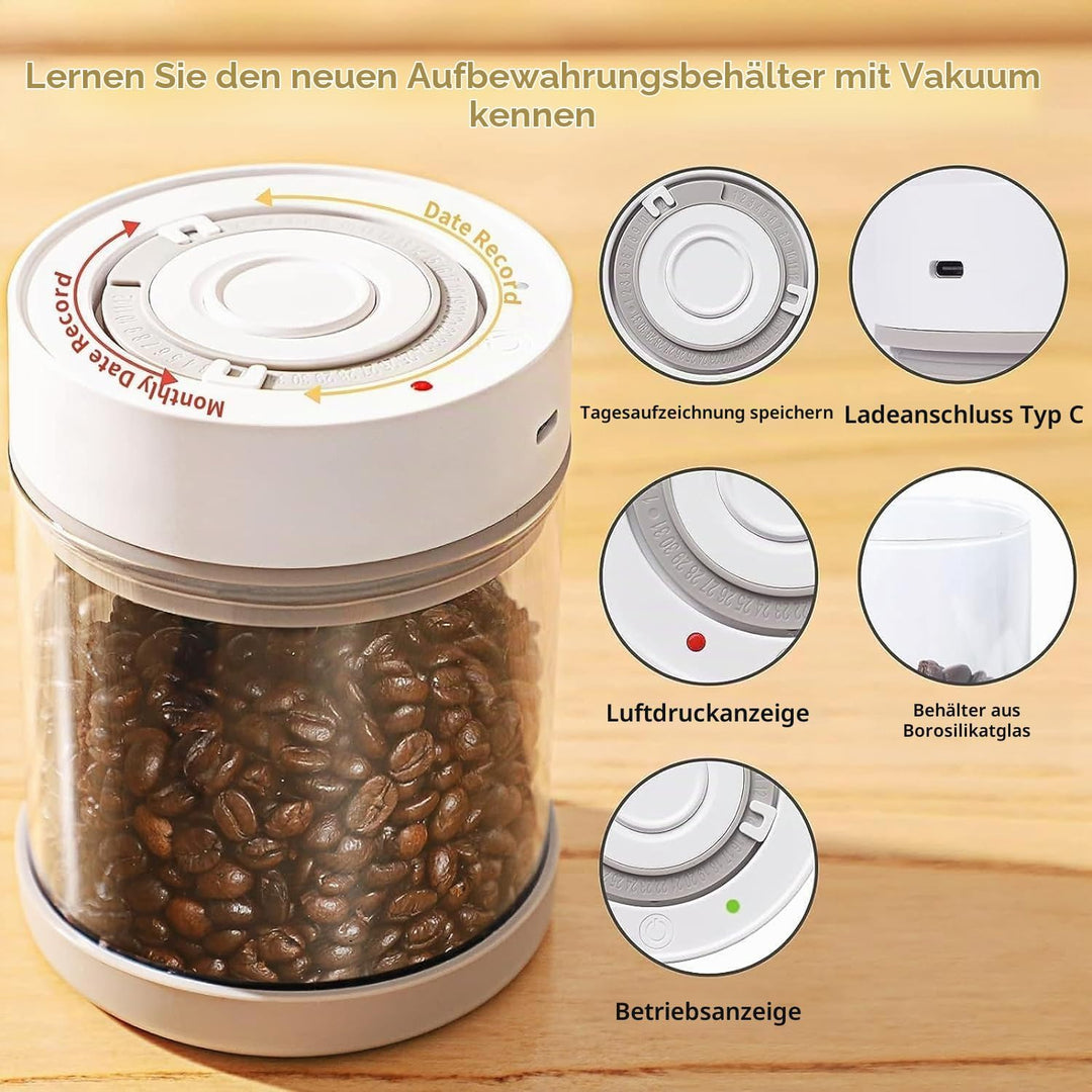 Minidiva Smart Vacuum Container, automatische elektrische luftdichte Glasbehälter für Lebensmittel K