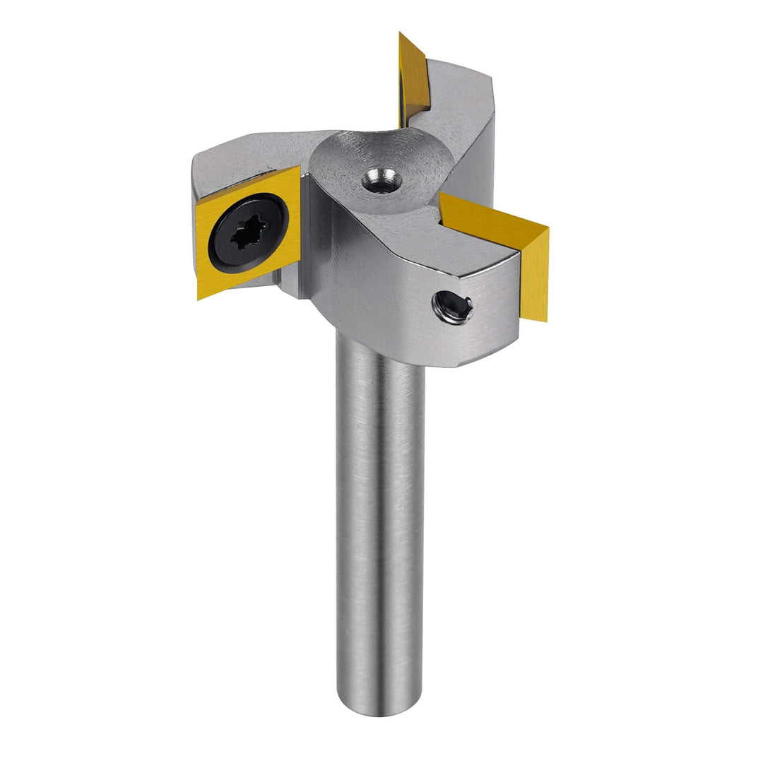 SpeTool Vernickelt Planfräser 8mm Schaft 35mm Durchmesser Wendeplatten 3 Flöten CNC Planfräser für O
