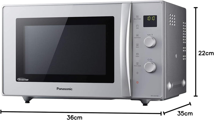 Panasonic Deutschland NN-CD575MEPG Mikrowelle / 1 W / 27 L Garraum / Kombimikrowelle mit Heissluft u