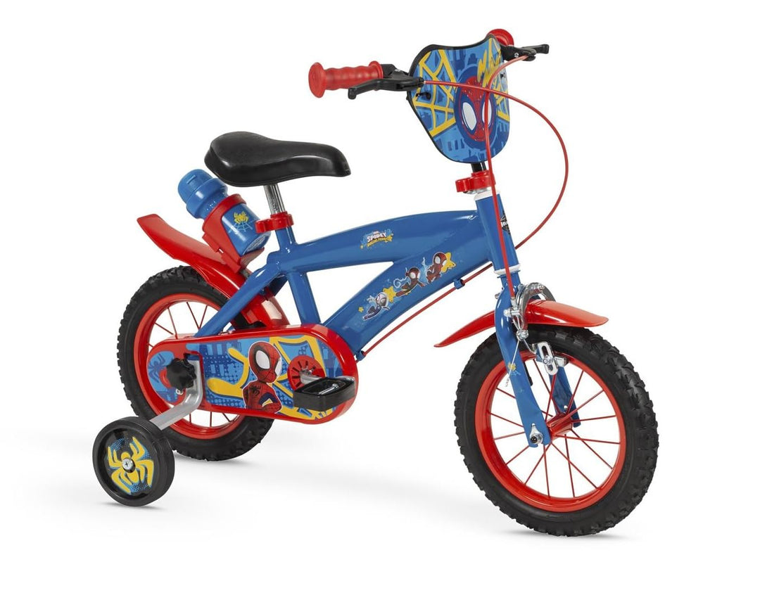 TOIMSA Jungen Fahrrad 30,5 cm (12 Zoll) Spiderman Huffy (3/5 Jahre), bunt, Klein