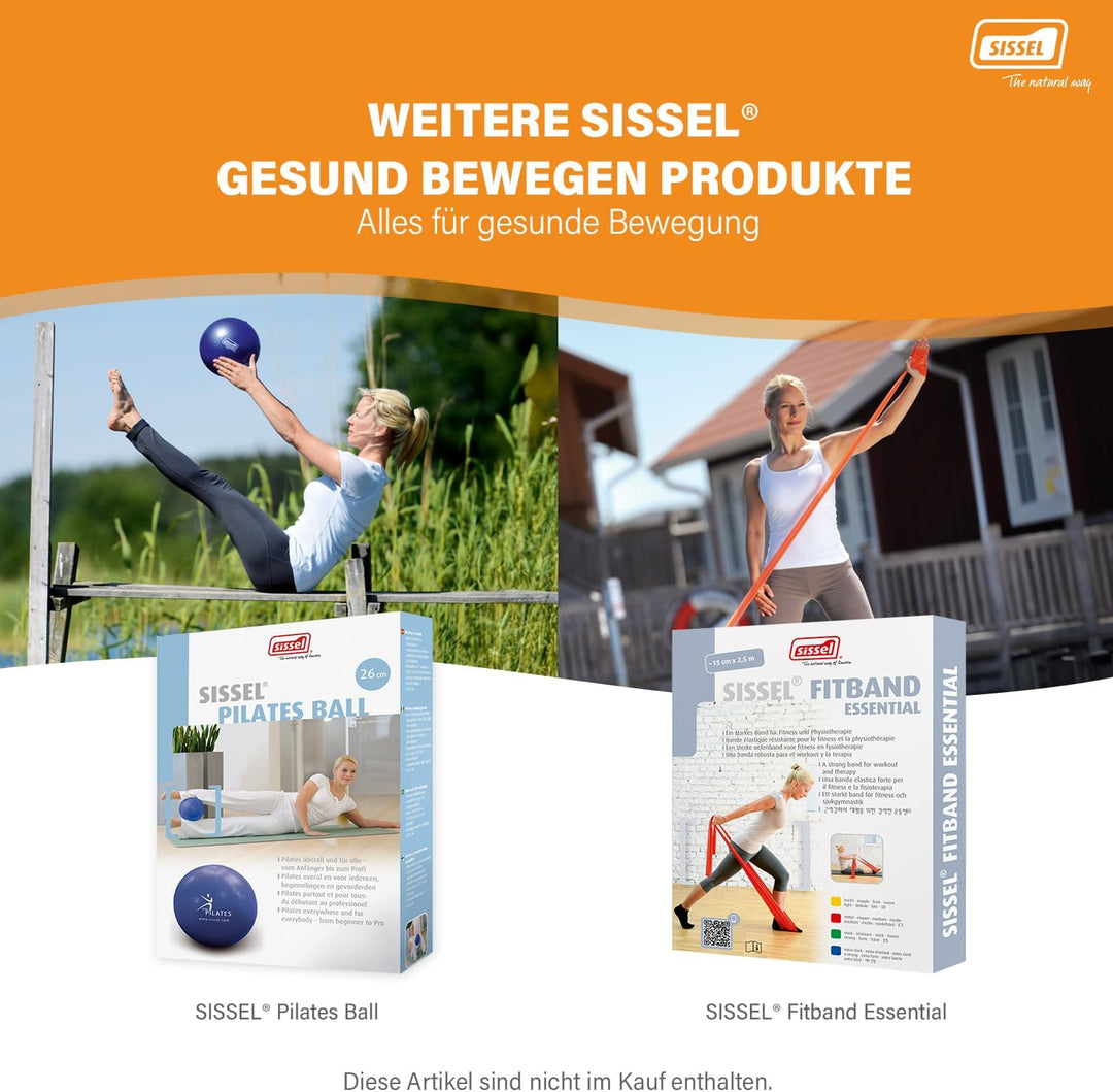 Sissel® Pilates Circle Compact | 27cm Durchmesser | Glasfaserring mit Schaumstoffpolstern | Antiruts