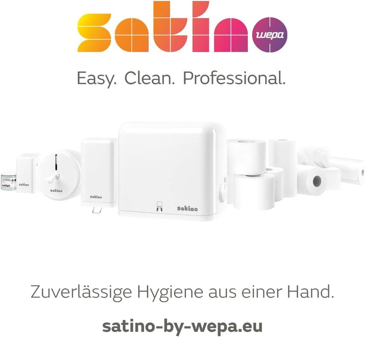 Satino by WEPA Comfort Papierhandtücher 2lagig - 3.200 Blatt (20x160) Format Tissue - grün mit 25x23