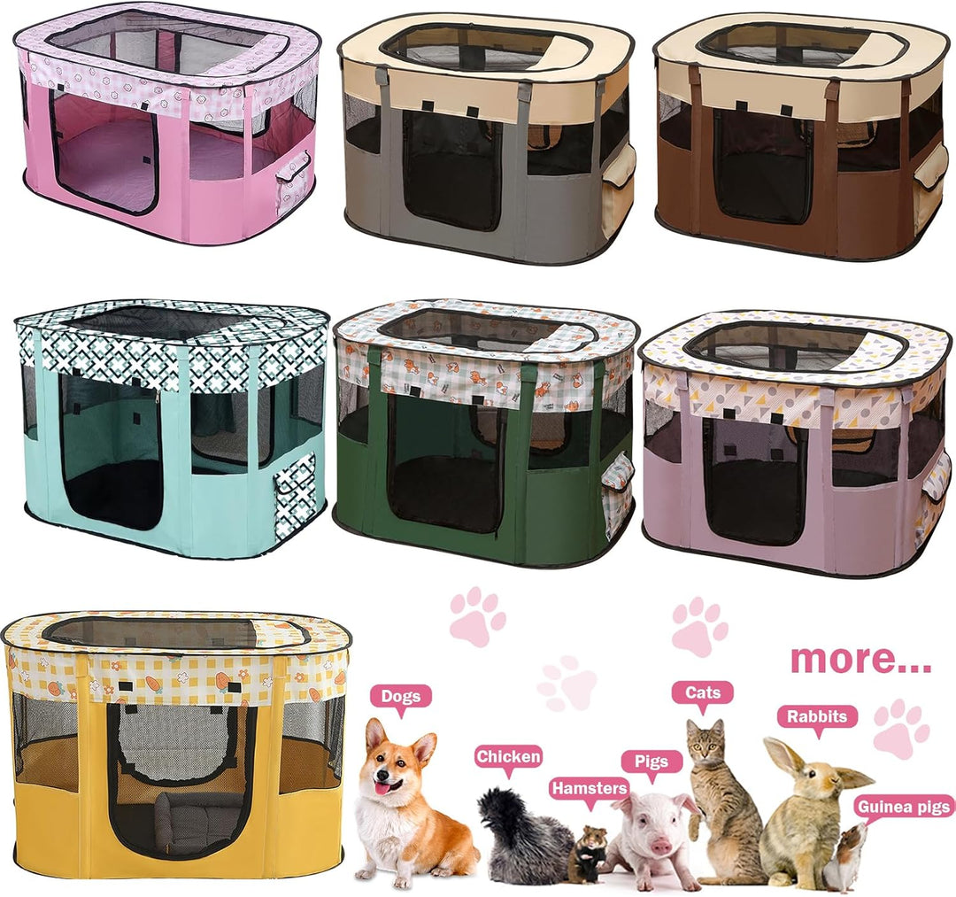 Welpenlaufstall Tierlaufstall, Faltbarer Haustierzaun, Welpenauslauf Rechteckiges Zelt, Welpenlaufst